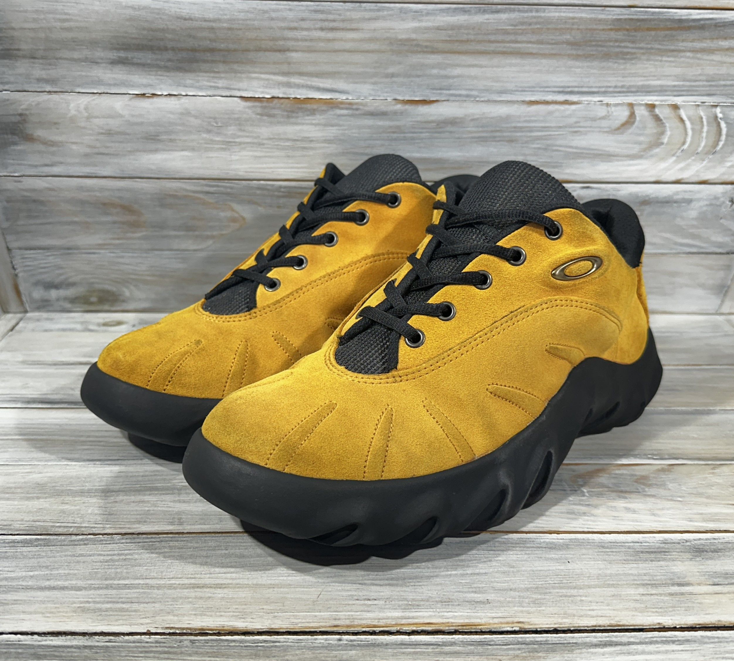 Oakley × Vintage Vintage 00’s Oakley Shoetwo Low Suede Men's Yellow Sneakers Size US 12 / EU 45 - 18 Thumbnail