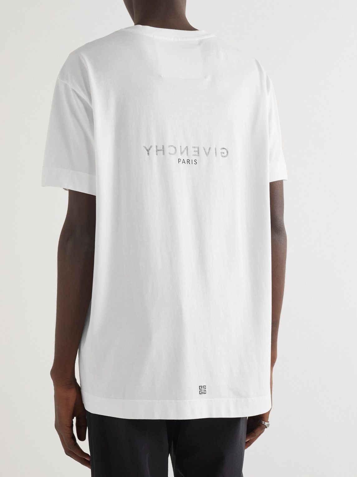 Givenchy White Reverse Logo Oversized T-Shirt Size US XXL / EU 58 / 5 - 4 Thumbnail