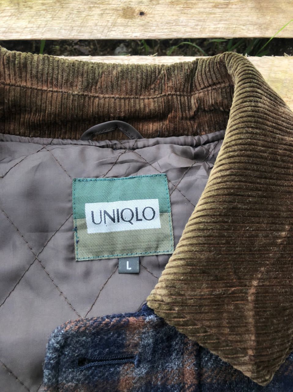 Japanese Brand × Uniqlo × Vintage Vintage 90s Uniqlo Checkered Wool Jacket Size US L / EU 52-54 / 3 - 4 Thumbnail