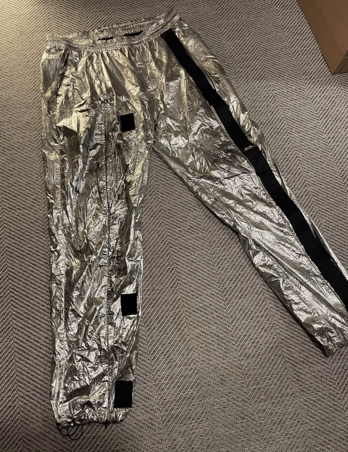 Oakley OAKLEY x SAMUEL ROSS Silver Joggers, Track Pants K24 Size US 34 / EU 50 - 2 Thumbnail