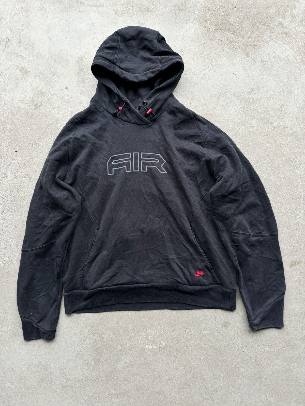 NIKE AIR VINTAGE CENTER LOGO OVERSIZE BOXY HOODIE