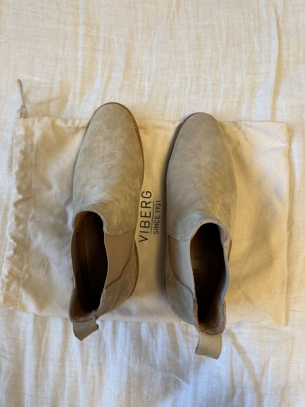 Viberg Milkshake Suede Chelsea Boots Size US 6.5 / EU 39-40 - 10 Thumbnail