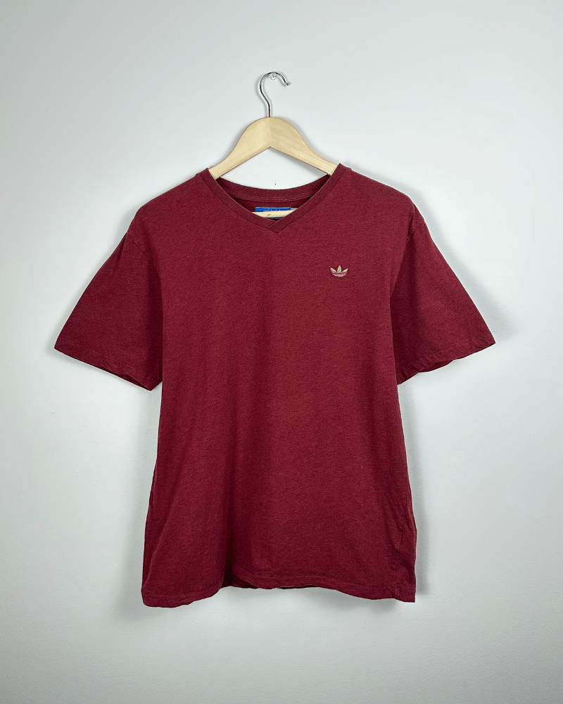 Adidas × Vintage Adidas Originals Single Stitch V-Neck T-Shirt - Size Large Size US L / EU 52-54 / 3 - 3 Thumbnail