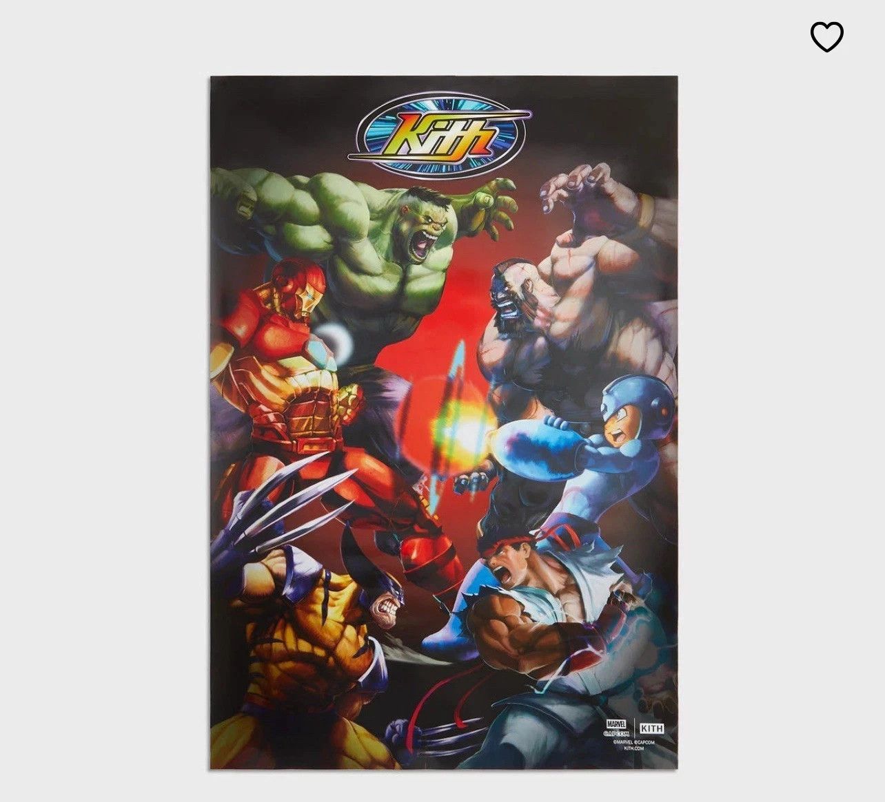 Kith Kith Marvel Capcom 24 x 35.5 inches Poster Lithograph Size ONE SIZE - 1 Preview