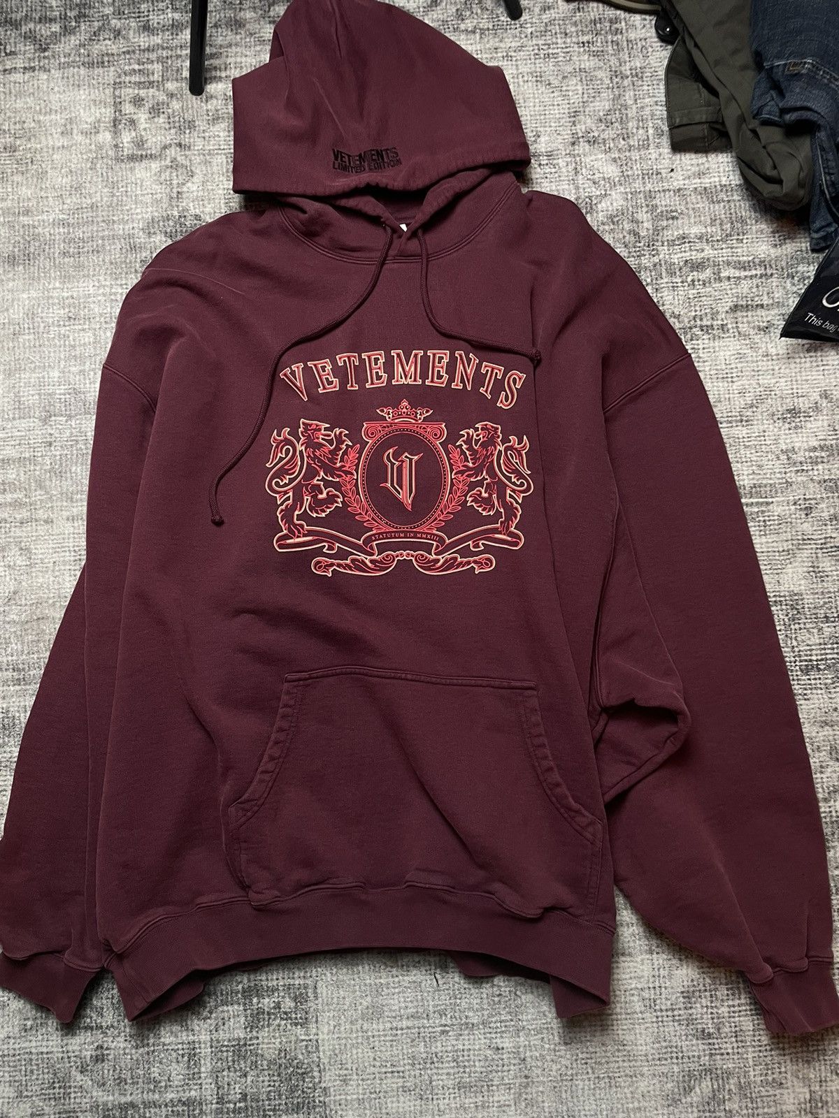 Vetements Vetements Red Royal Hoodie Size US L / EU 52-54 / 3 - 1 Thumbnail