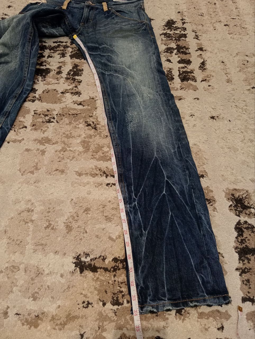 semanticdesign VINTAGE SEMANTIC DESIGN JAPAN SNAKE SKIN STYLE JEANS Size US 33 - 16 Thumbnail