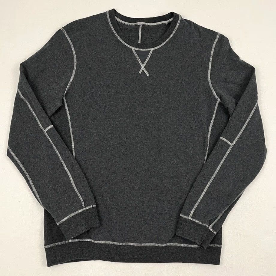Lululemon Lululemon All Town Sweatshirt Mens L Gray Contrast Stitch Crewneck Athleisure Size US L / EU 52-54 / 3 - 2 Thumbnail