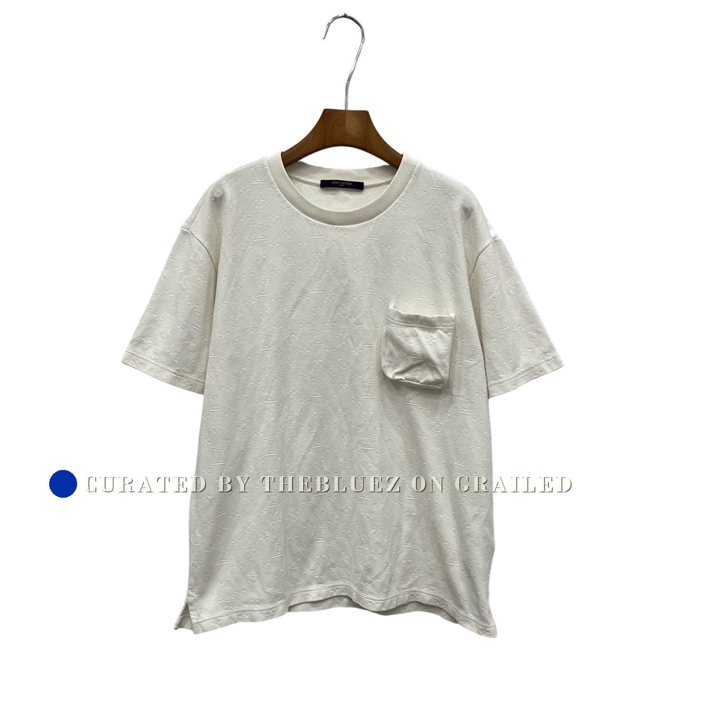 Louis Vuitton Louis Vuitton White Subtle Pattern Short Sleeve Size US XL / EU 56 / 4 - 1 Thumbnail