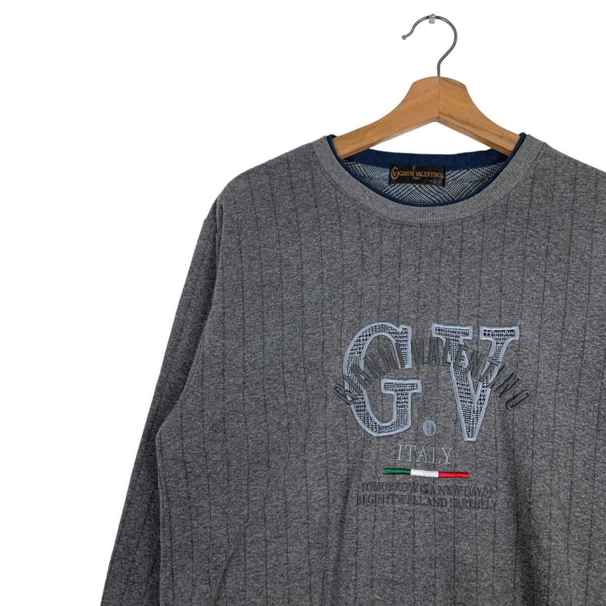 Gianni Valentino GIANNI VALENTINO Embroidery Big Logo Sweatshirt #0554-C26 Size US L / EU 52-54 / 3 - 6 Thumbnail