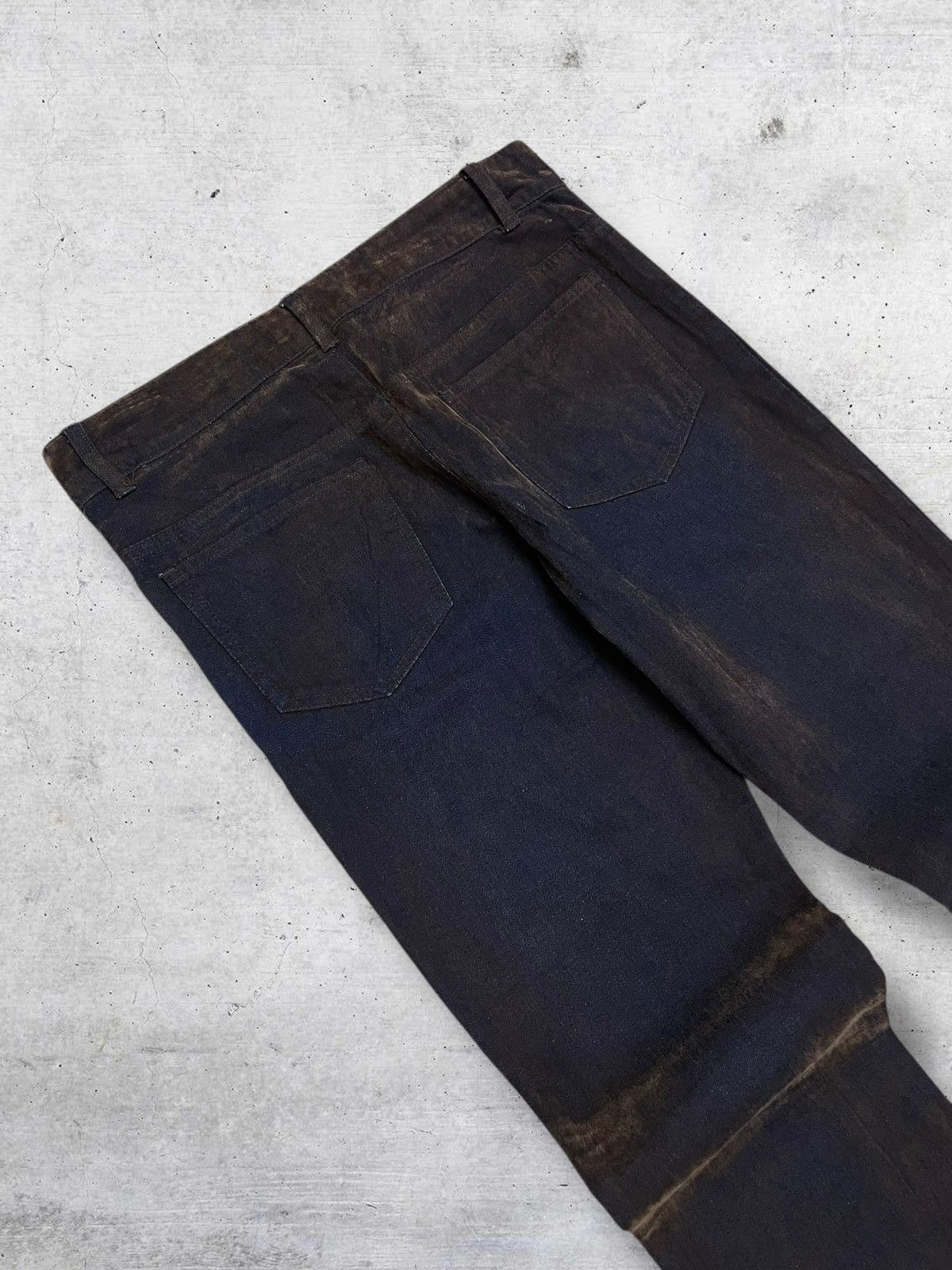 Japanese Brand VINTAGE WEATHERLAND 1990S JAPAN DESIGNER ECAILLE BROWN DENIM Size US 29 - 12 Thumbnail