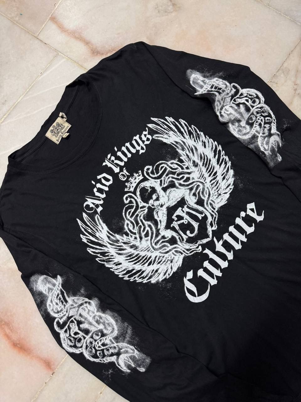 If Six Was Nine 💥Insane💥Acid Rings Cuoture Poem Gothic T-shirt Peru Made Size US M / EU 48-50 / 2 - 5 Thumbnail