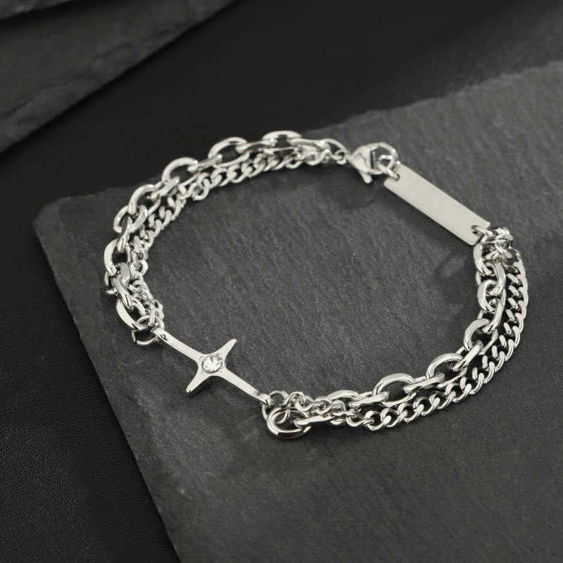 Jewelry Punk Bracelet Y2K Punk Chain Gotch Bracelets Chains Size ONE SIZE - 4 Thumbnail