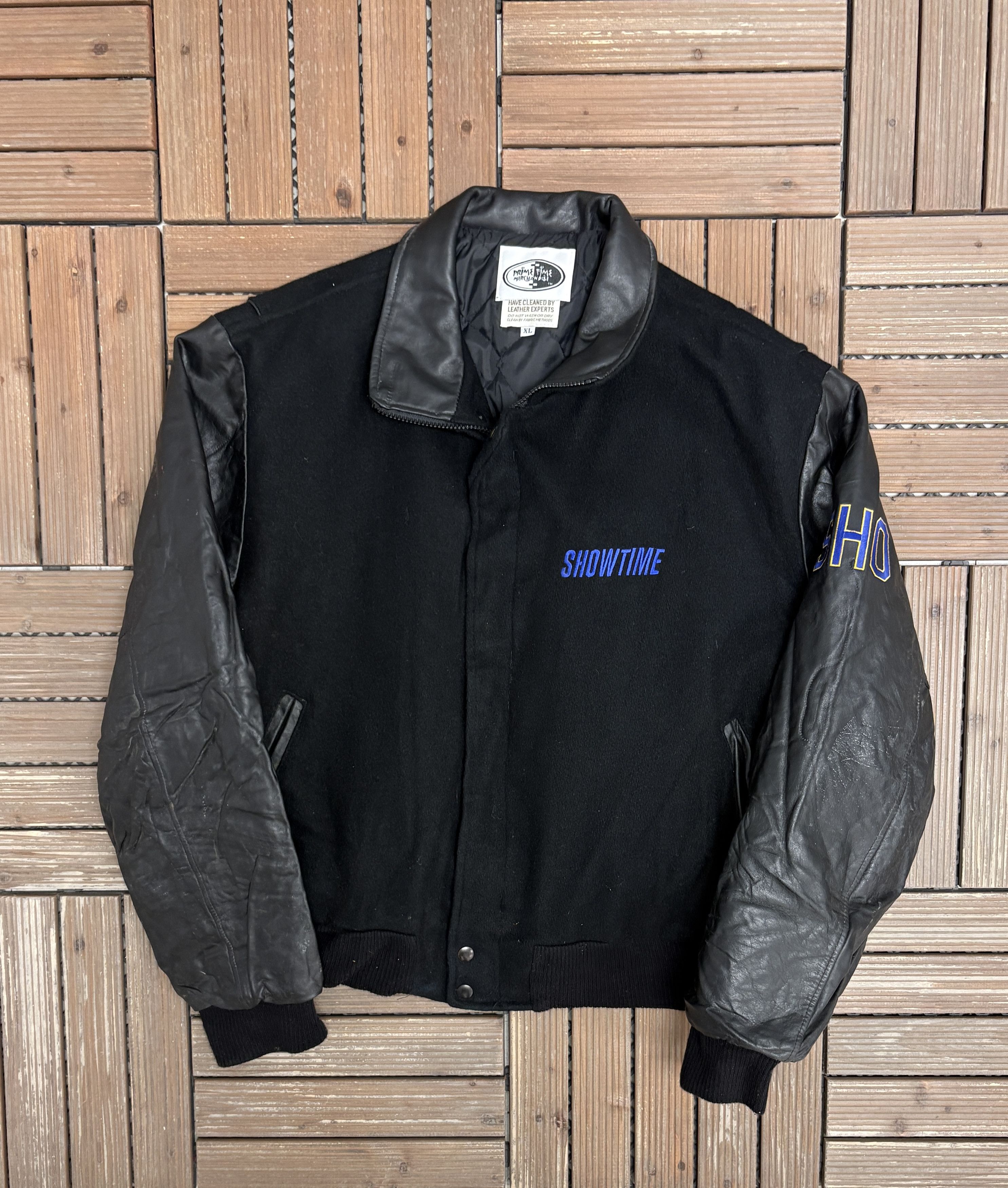 Vintage Showtime Championship Boxing Vintage Black Varsity Jacket Size US XL / EU 56 / 4 - 1 Thumbnail