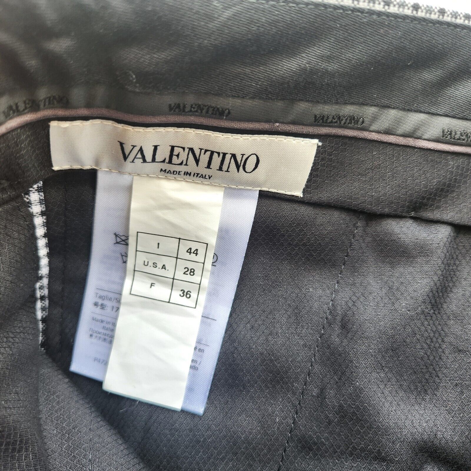 Valentino Valentino Men's Plaid Wool Dress Pants Size IT 44 / US 28 Size US 28 / EU 44 - 9 Thumbnail