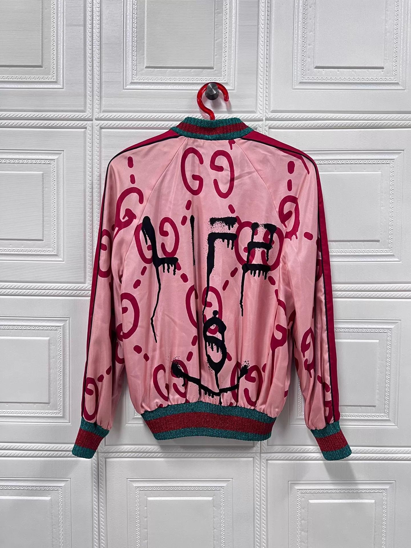 Gucci Gucci Double G Silk Allover Zip Jacket 38 D61507 New w/ Tags Size XS / US 0-2 / IT 36-38 - 2 Thumbnail