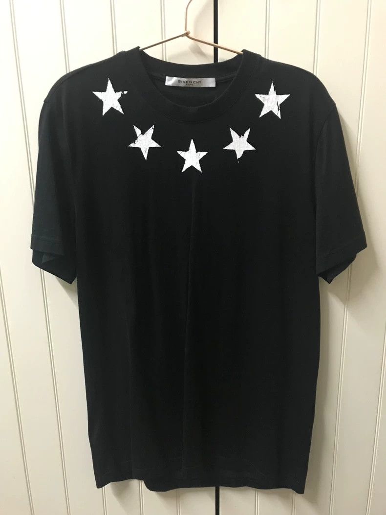 Givenchy Classic distressed five-pointed star men's T-shir