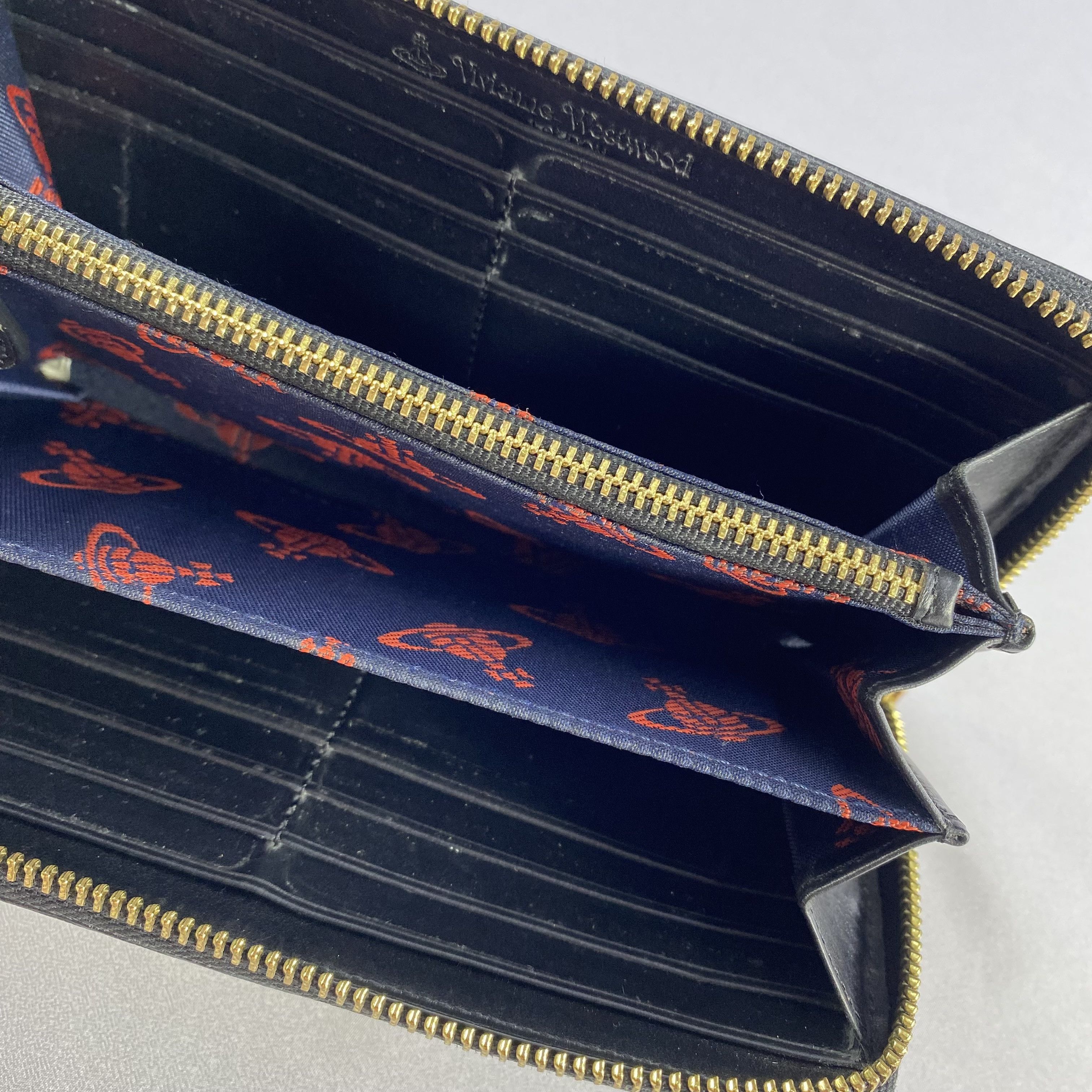 Vivienne Westwood Vivienne Westwood Wallet Orb Bifold Long Wallet Leather Size ONE SIZE - 5 Thumbnail