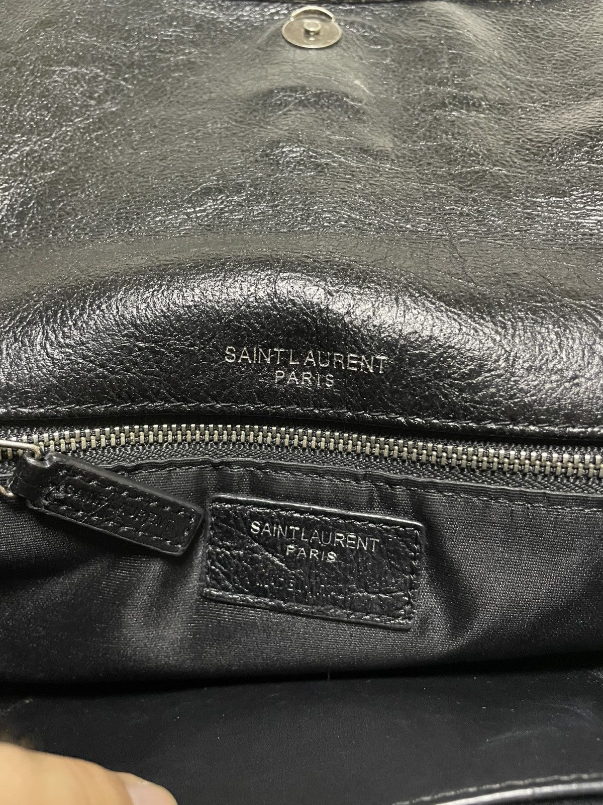 Yves Saint Laurent Rare 2000’s Saint Laurent Paris Niki Crinkle Shoulder Bag Size ONE SIZE - 24 Thumbnail