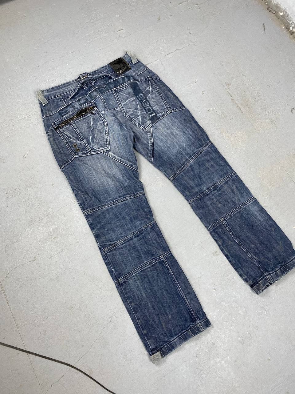 Japanese Brand × Jean Y2k Baggy Cargo Pants Denim Baggy Jeans Trousers Size US 32 / EU 48 - 10 Thumbnail