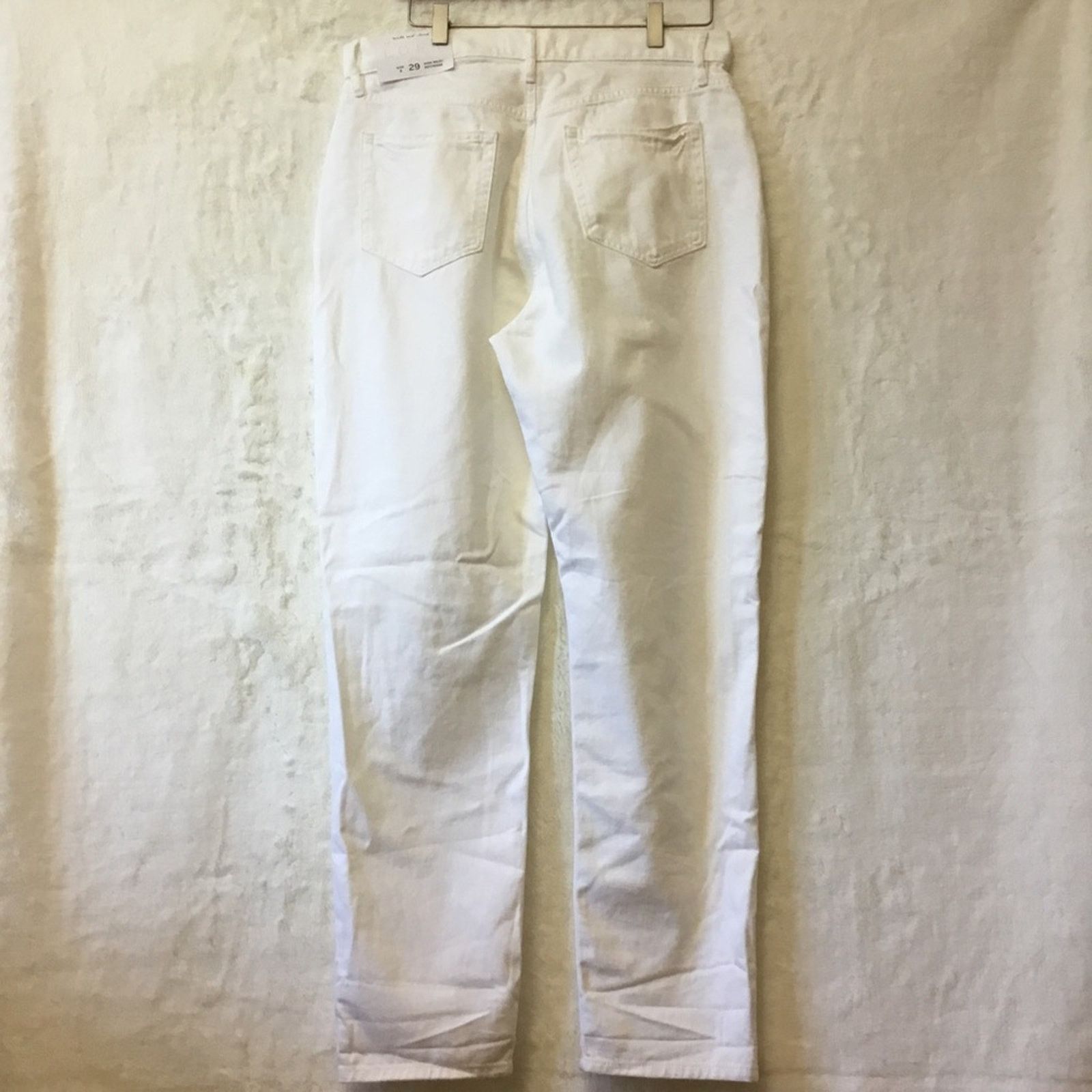 Loft Loft White High Waist Boyfriend Jeans Size 29" - 5 Thumbnail
