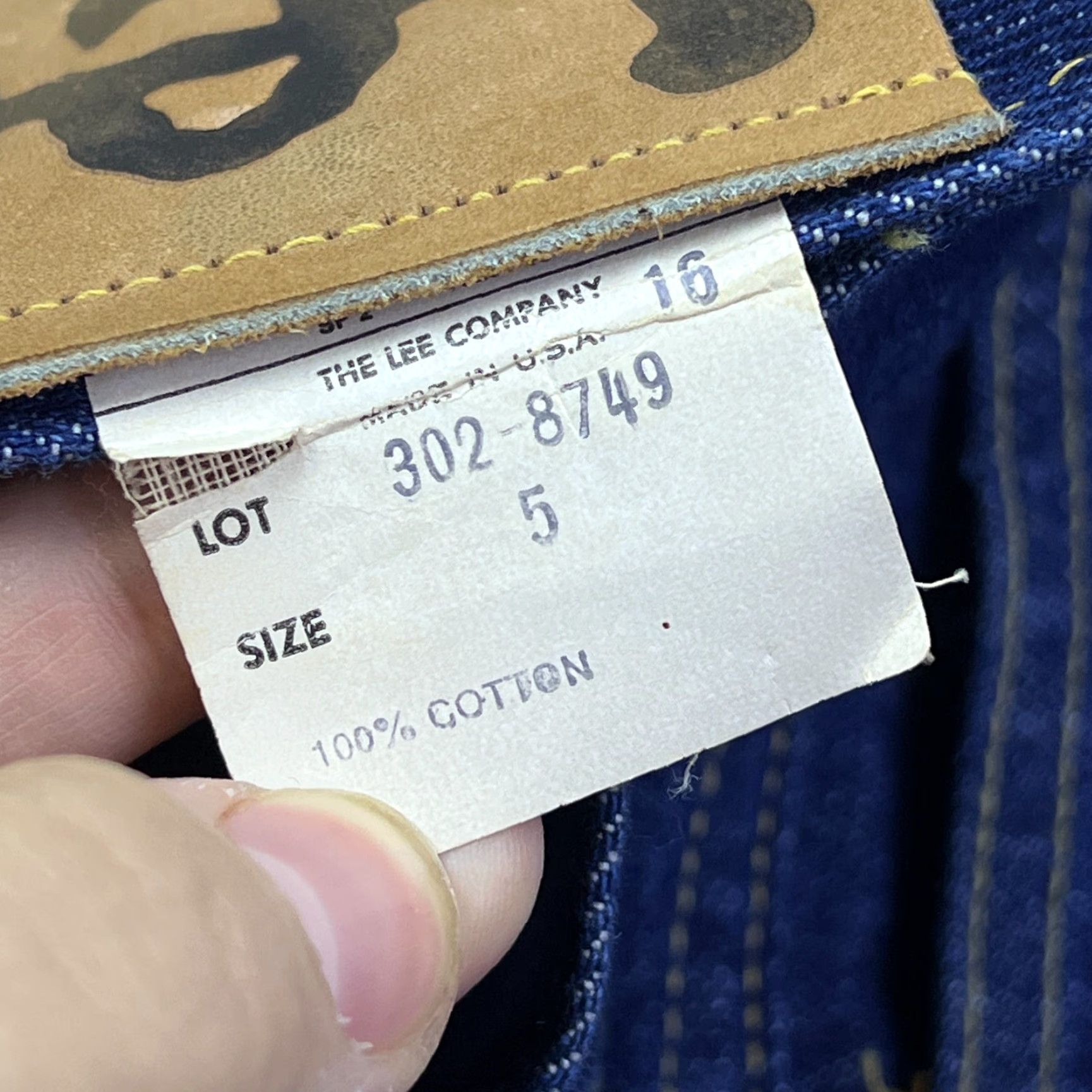 Lee Lee Jeans Womens 5 Dark Blue Straight Leg 1980s Juniors 23x36 USA Mens? Womens Size 27" / US 4 / IT 40 - 5 Thumbnail