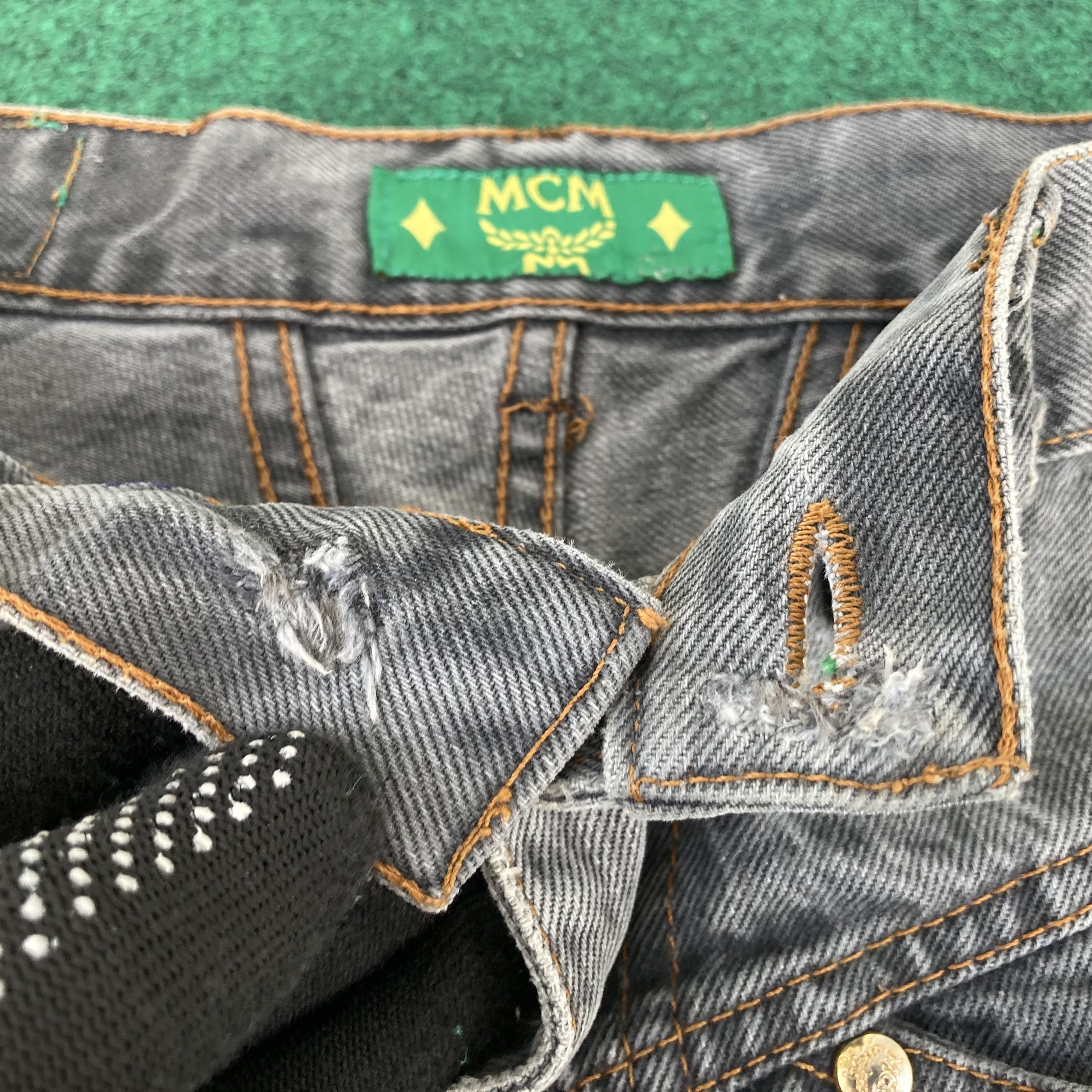 MCM × Vintage Vtg MCM Legere Monogram Jeans Size 29" - 5 Thumbnail