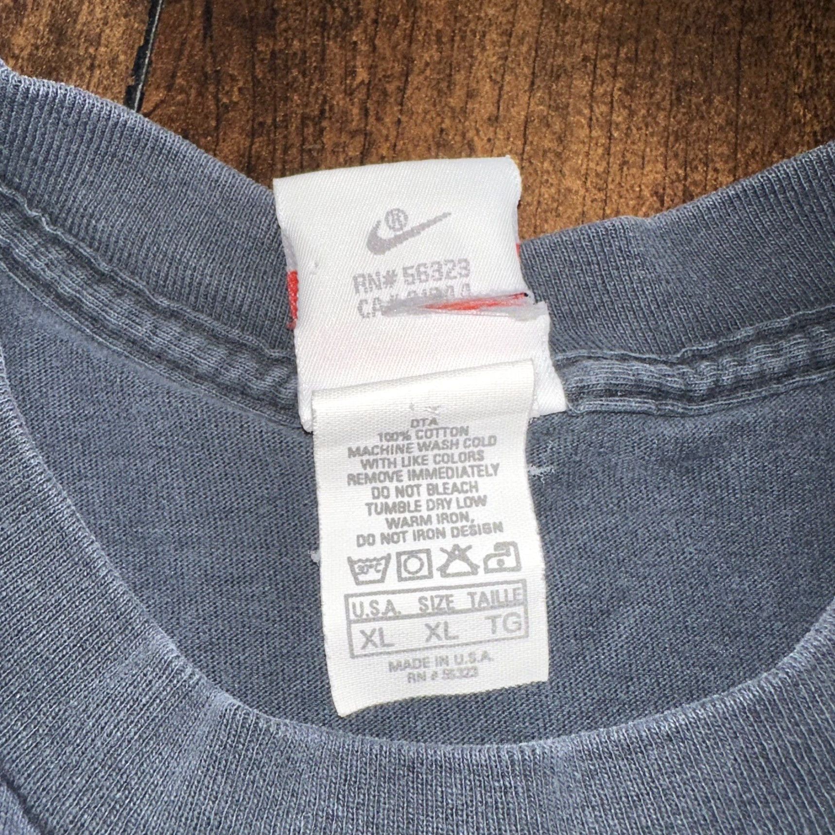 Nike VINTAGE Nike T-Shirt Mens XL AIR CHECK 90s Graphic USA Black Cotton Crew Neck Sportswear Mens XL T-Shirt Size US XL / EU 56 / 4 - 6 Thumbnail