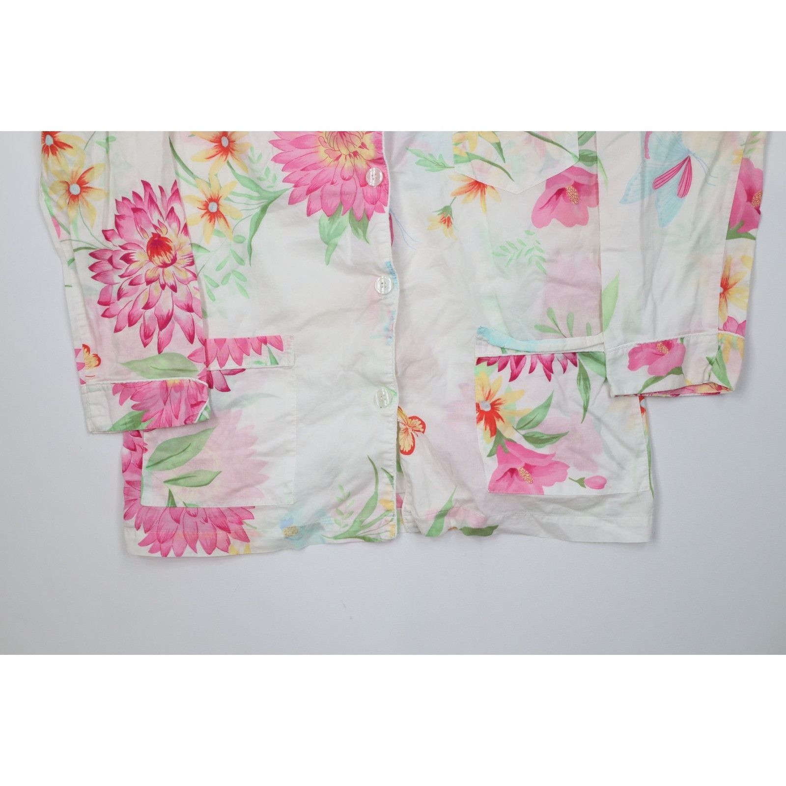 Victoria's Secret Vintage Victoria's Secret 2 Piece Flower Butterfly Pajamas Size M / US 6-8 / IT 42-44 - 4 Thumbnail