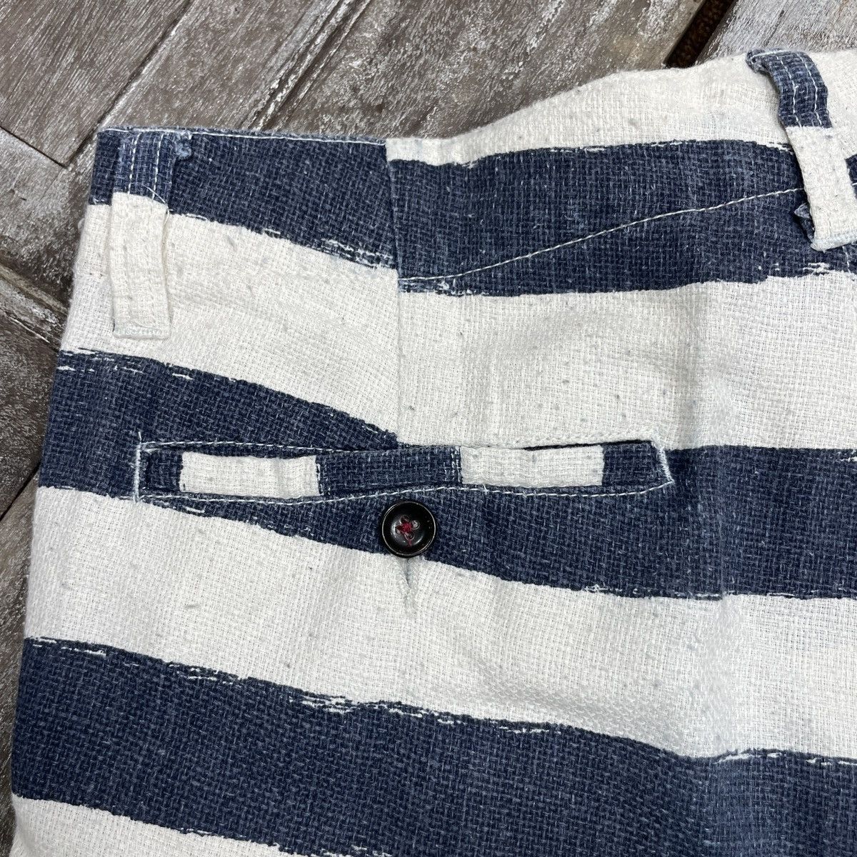 Japanese Brand × Vintage Vintage Back Number Stripe Short Size US 32 / EU 48 - 7 Thumbnail