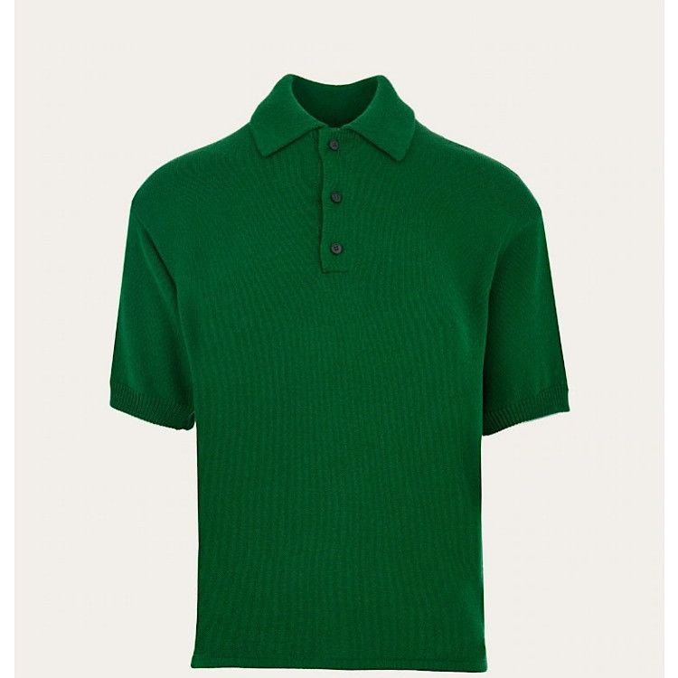 Salvatore Ferragamo o1s1rm0126 Polo Shirt in Green Size US S / EU 44-46 / 1 - 1 Thumbnail