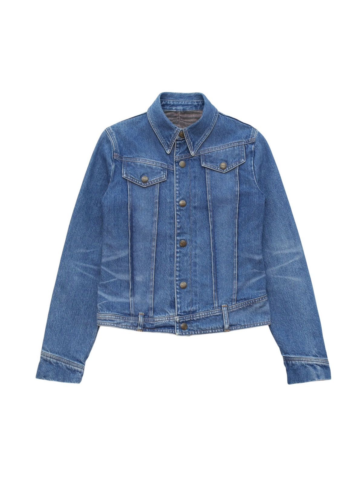 Just Cavalli Vintage Just Cavalli asymmetrical denim jacket Size S / US 4 / IT 40 - 1 Thumbnail