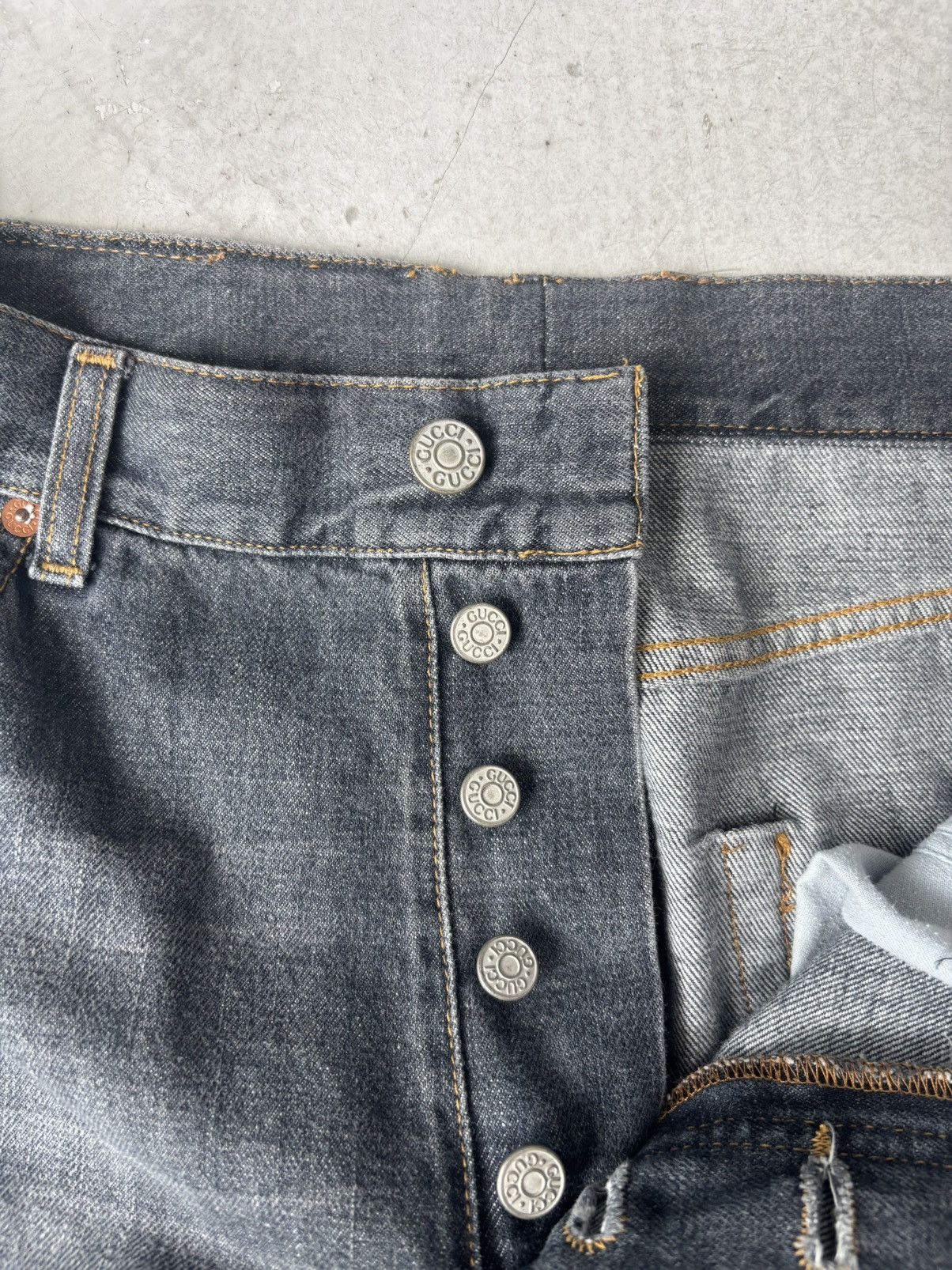 パンツ GUCCI By Tom Ford Flare Denim Size46 GUCCI Gucci x Tom Ford S/S'02 Flared Denim | 98_ | REVERSIBLE