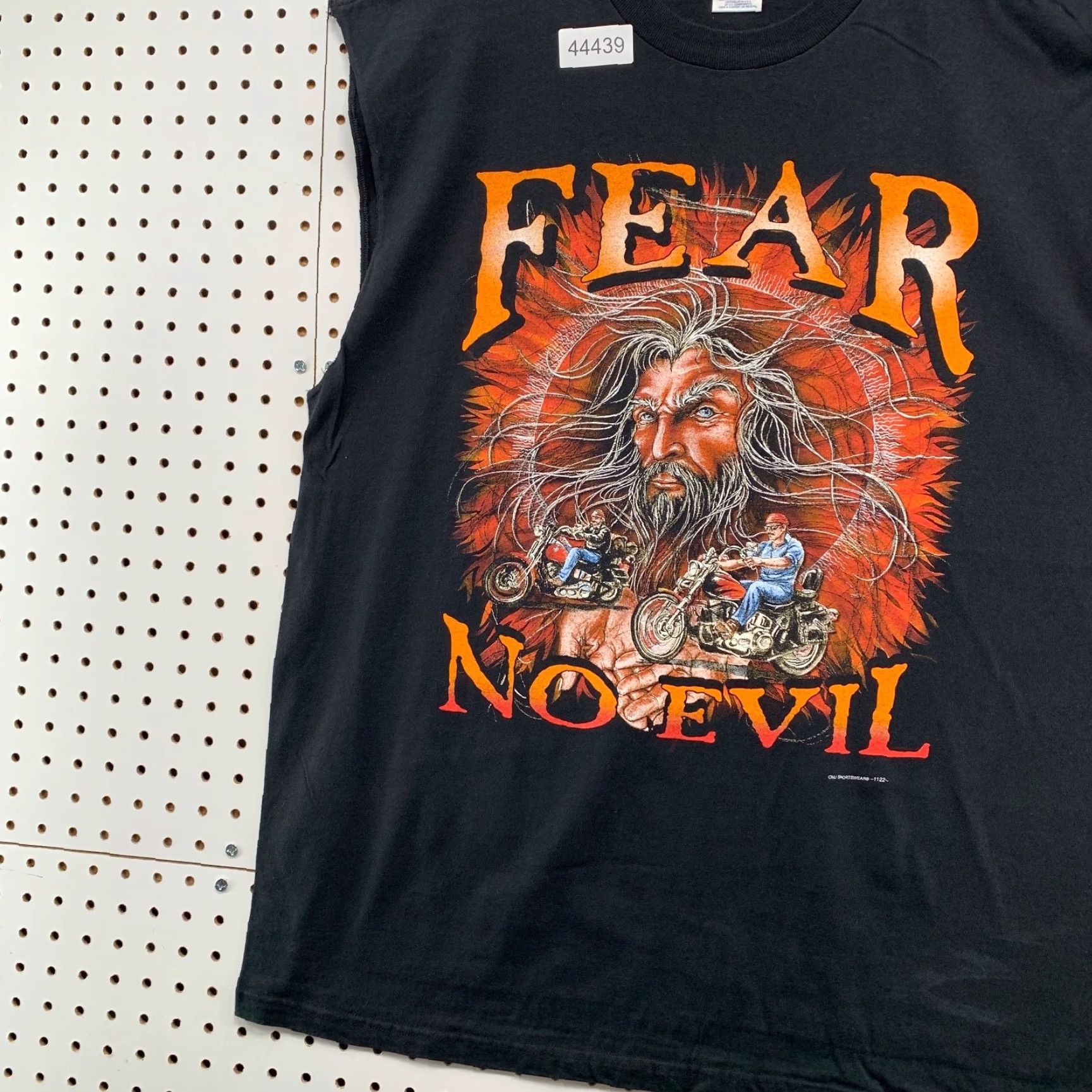 Delta VINTAGE Fear No Evil Wizard T Shirt Mens XL Black Sleeveless Kalispell MT 90s Motorcycle USA Delta Shirt Mens XL Black Graphic Print Size US XL / EU 56 / 4 - 4 Thumbnail