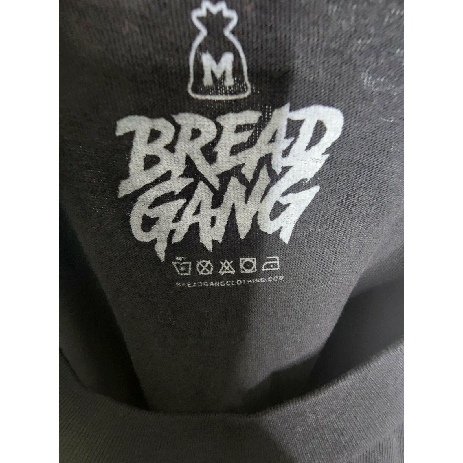 NANGA Bread Gang Mens M T-Shirt Hip Hop Graphic Money Short Sleeve Crew Neck Black Cotton Blend Shirt Mens Size US M / EU 48-50 / 2 - 3 Thumbnail
