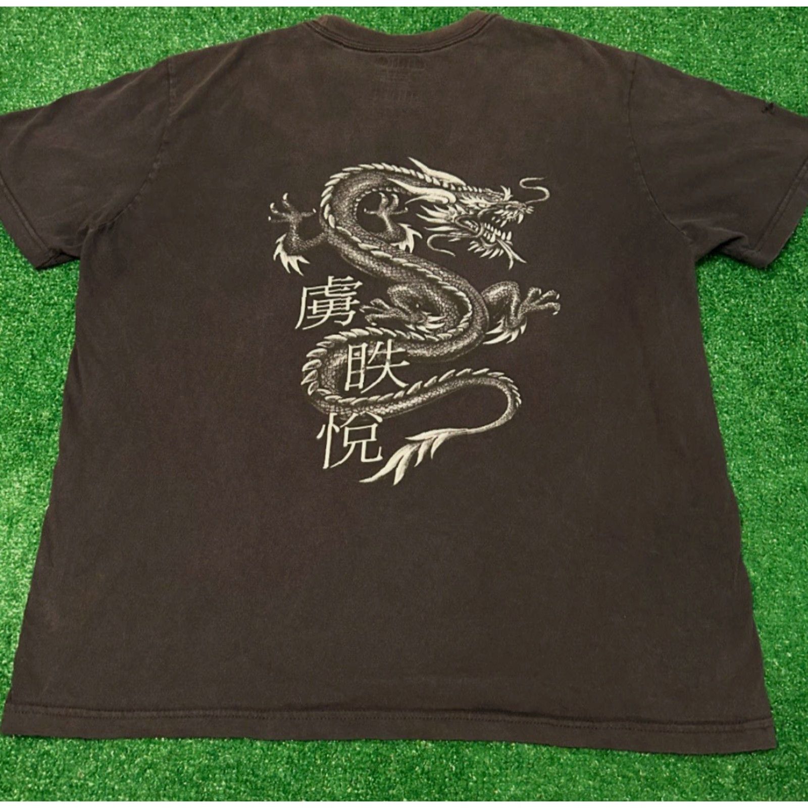 Nike VINTAGE Nike Shirt Mens XL Black Grunge 90s Y2K Tattoo Tribal Dragon Daytona Punk Hip Hop VTG Size US XL / EU 56 / 4 - 6 Thumbnail