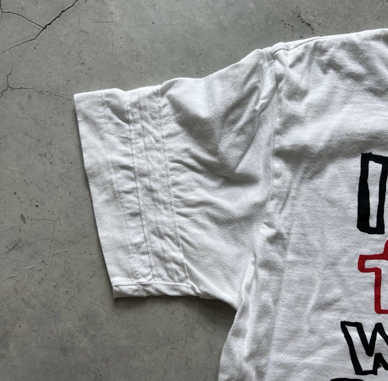 Comme des Garcons Homme Comme Des Garcons T-Shirt Live Free With Strong Will Sz. L Size US L / EU 52-54 / 3 - 4 Thumbnail