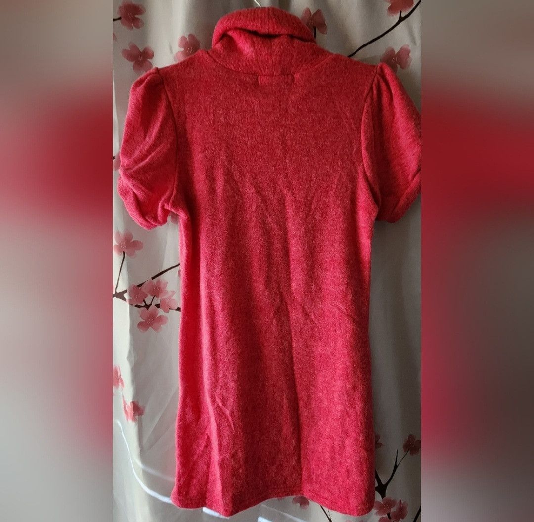 Other NWT Takya Fashion Pink White Pom Tneck Sweater Dress S/M Size S / US 4 / IT 40 - 5 Thumbnail