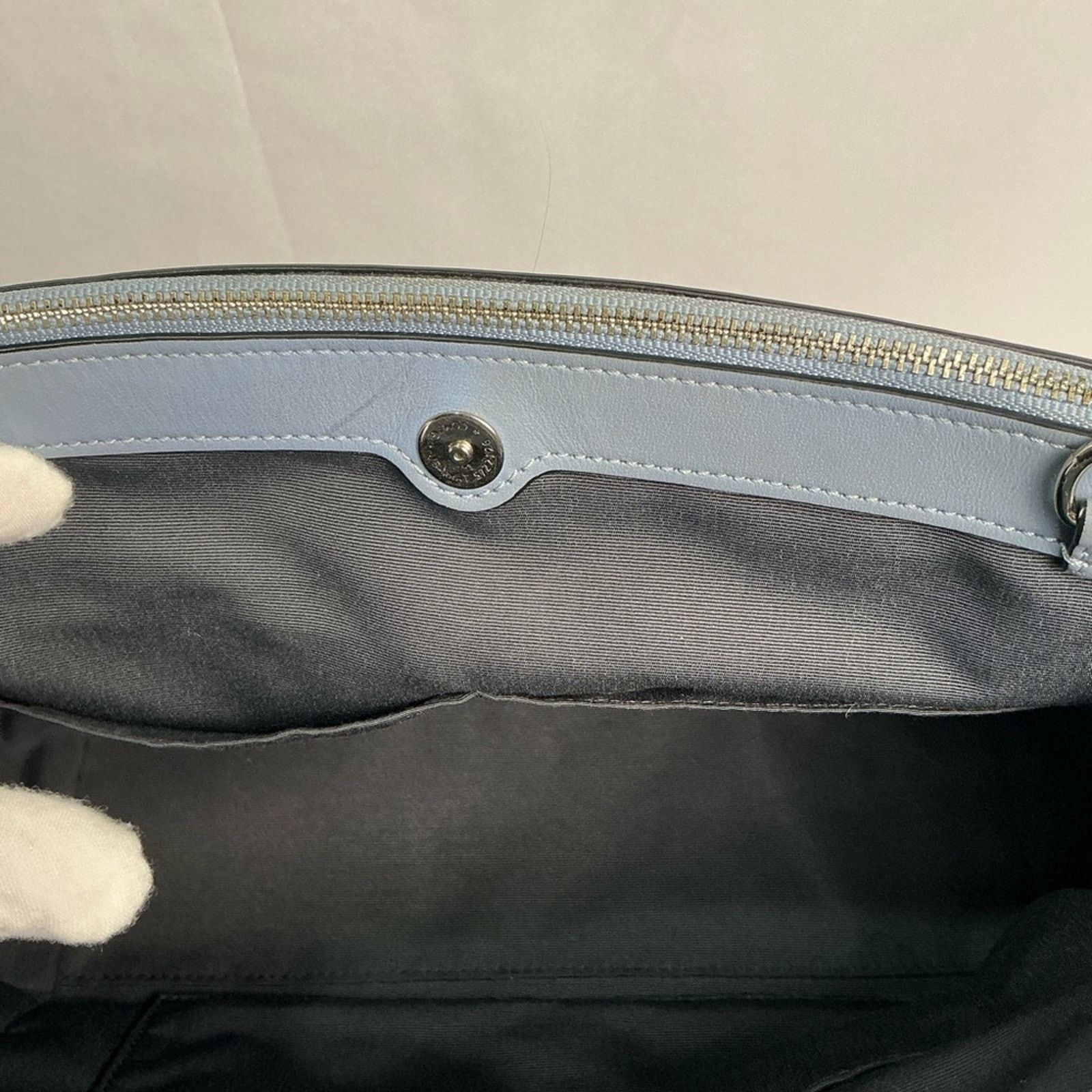 Coach Coach Lt Blue Signature Leather Mini Brooke Carryall Satchel Size ONE SIZE - 12 Thumbnail