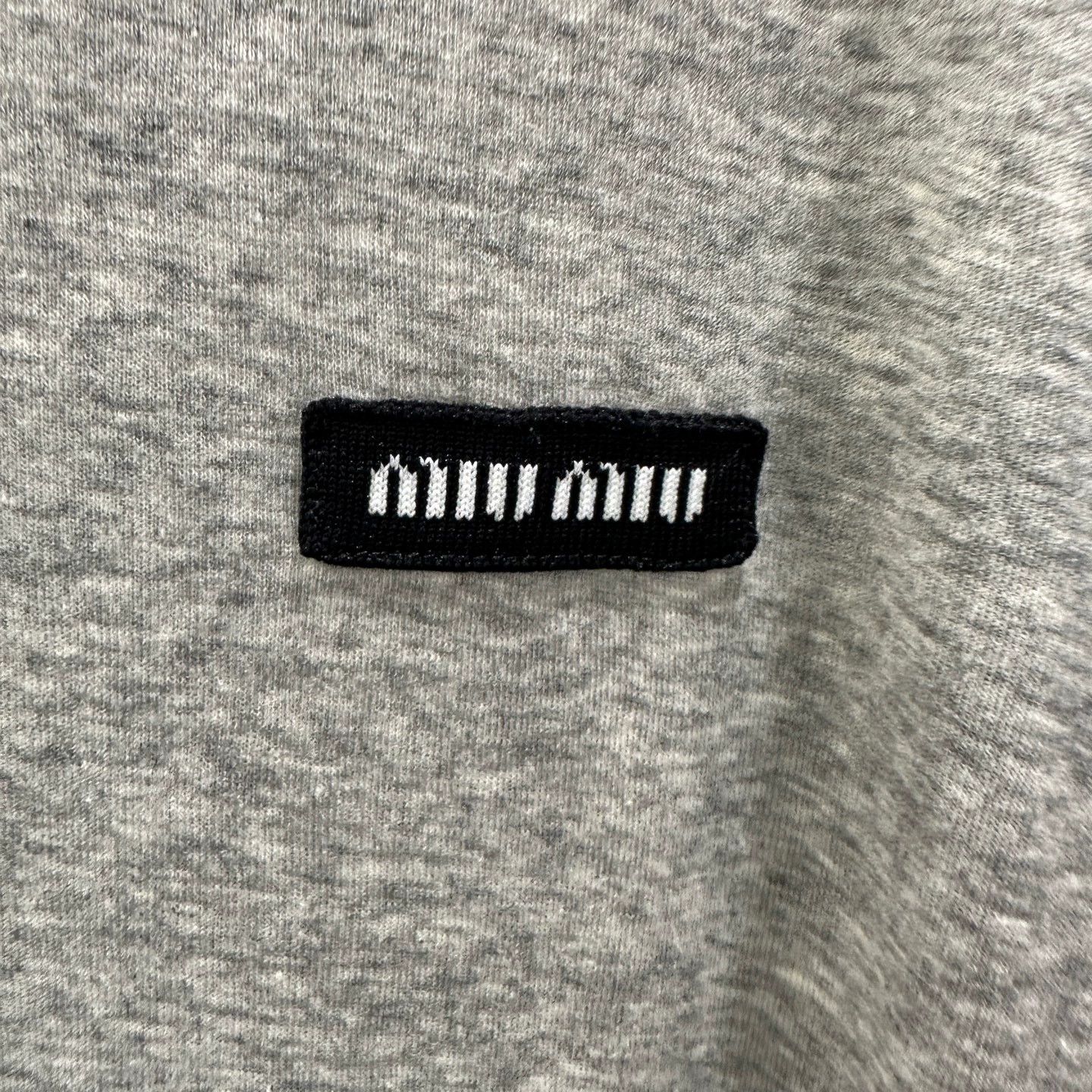 Miu Miu MIU MIU Logo Letter Thin Long-Sleeve Cotton Base Layer M Size M / US 6-8 / IT 42-44 - 6 Thumbnail