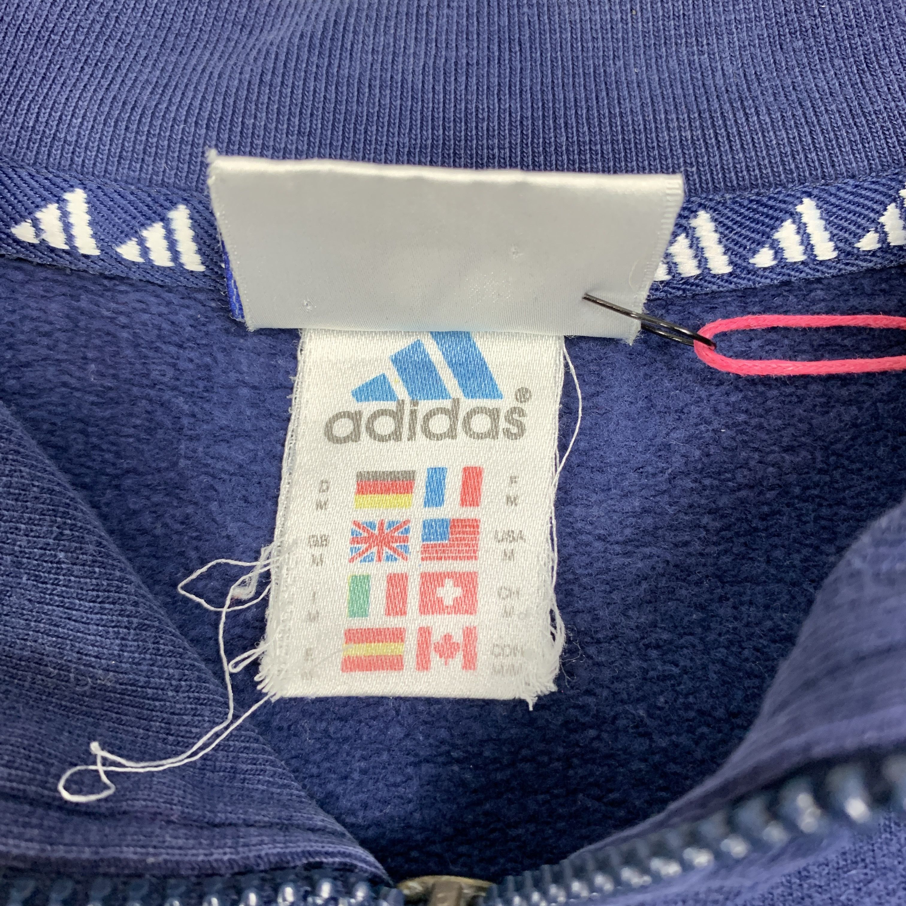Adidas × Vintage Adidas logo vintage boxy navy sweatshirt - M Size US M / EU 48-50 / 2 - 4 Thumbnail