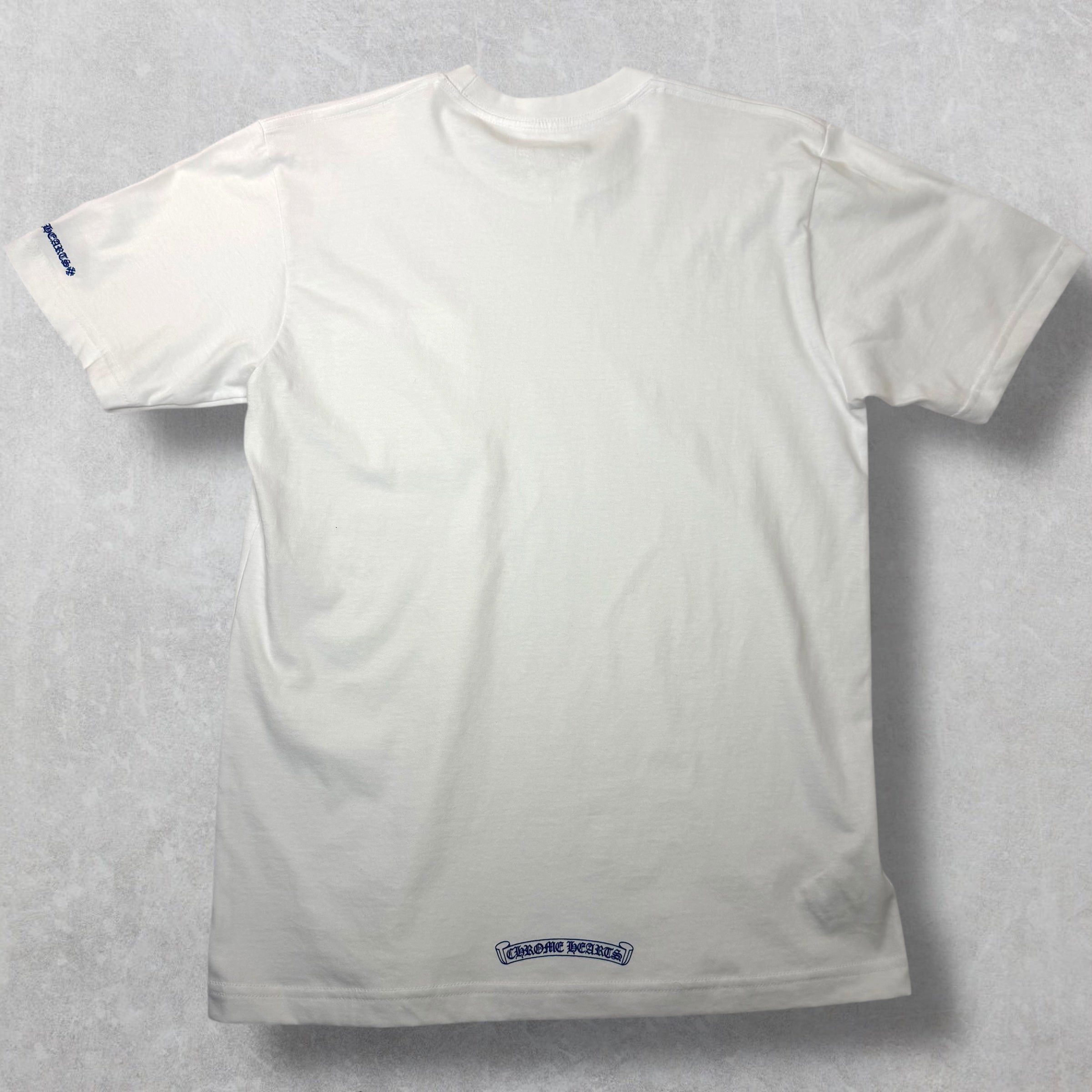 Chrome Hearts Chrome Hearts Blue Neck Logo Tee M Size US M / EU 48-50 / 2 - 2 Thumbnail