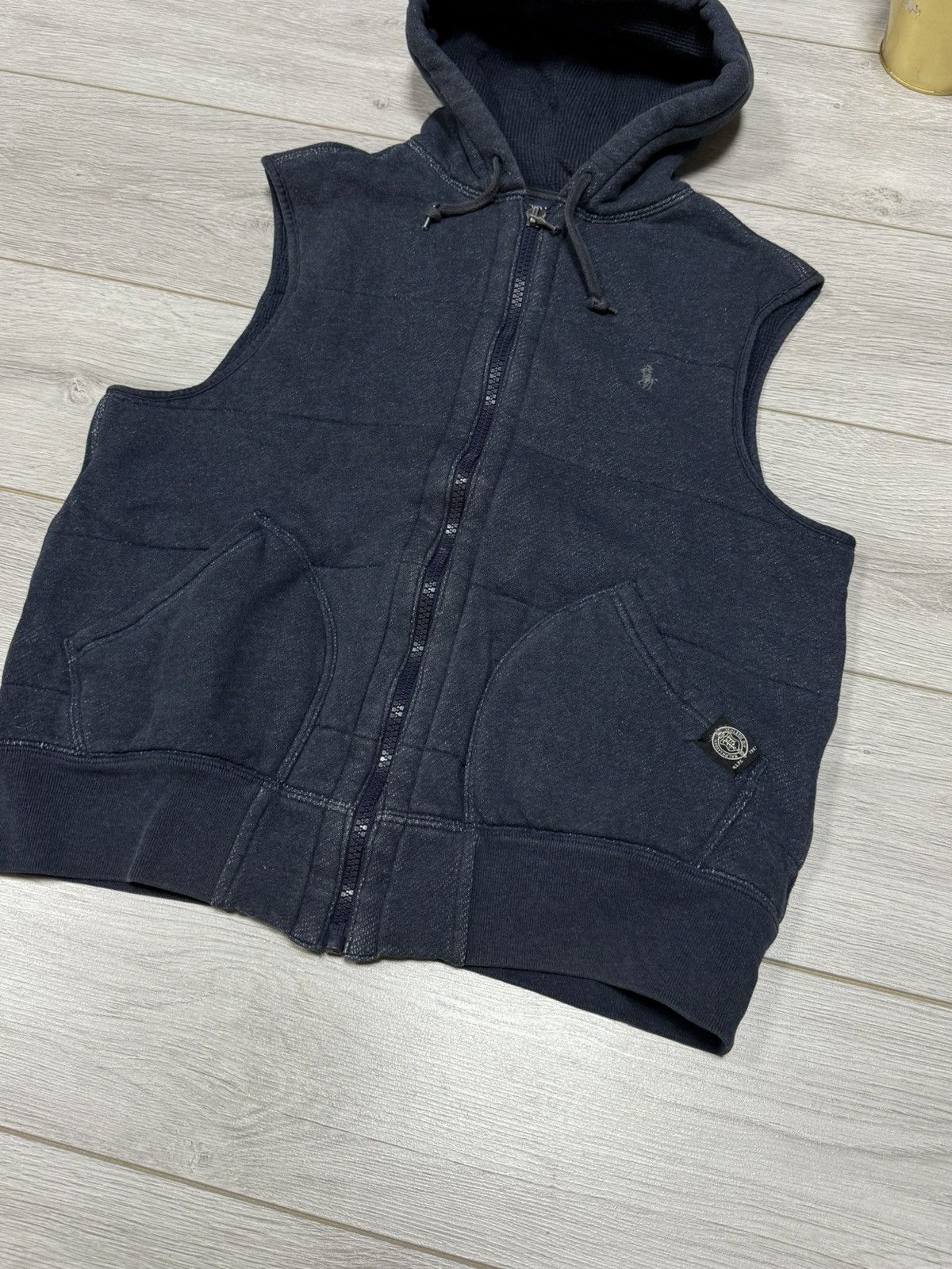 Polo Ralph Lauren POLO Ralph Lauren vintage zip vest jacket hooded Size US L / EU 52-54 / 3 - 4 Thumbnail