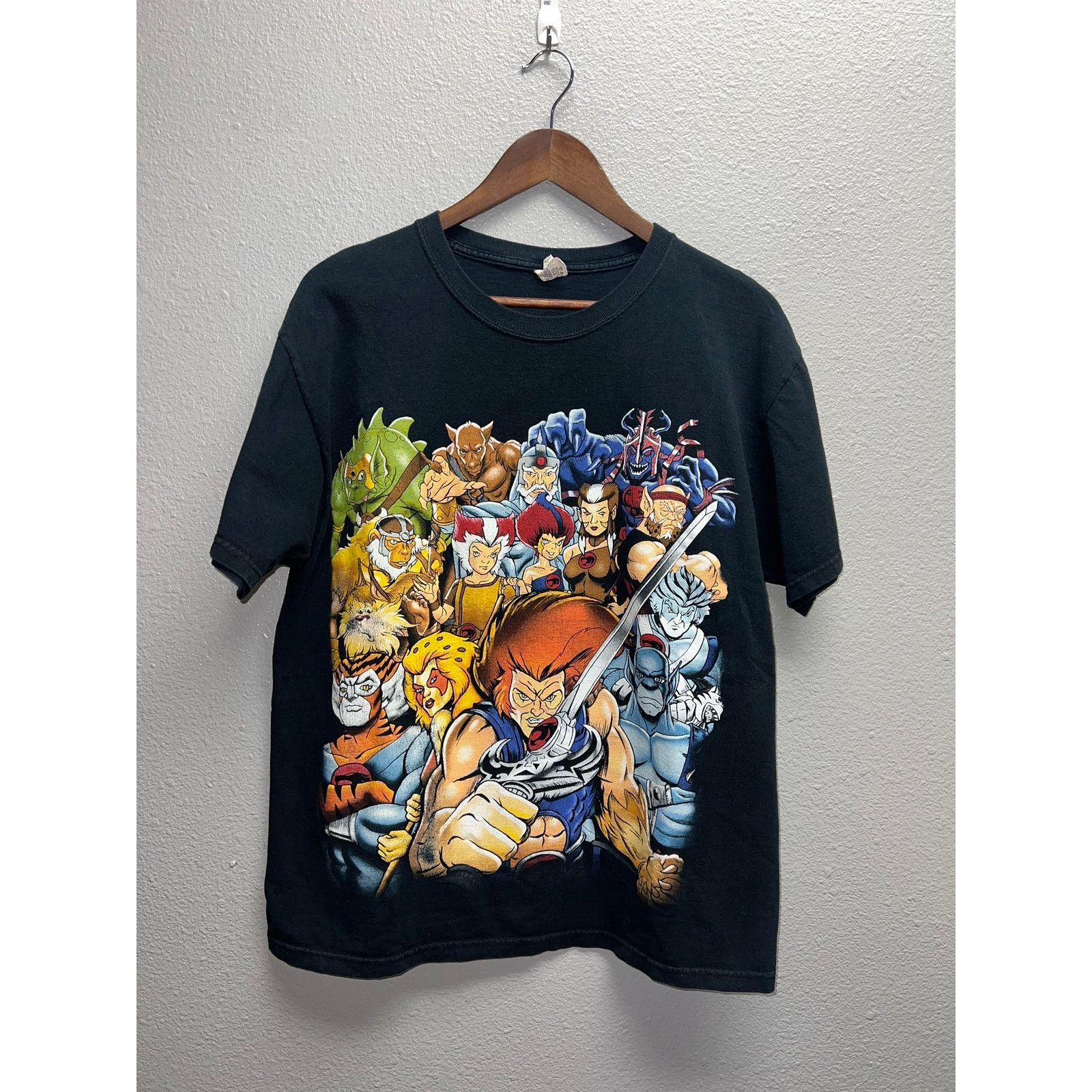 Fruit Of The Loom Vintage Thundercats Shirt Thunder Cats Characters Tee Large Size US L / EU 52-54 / 3 - 1 Thumbnail