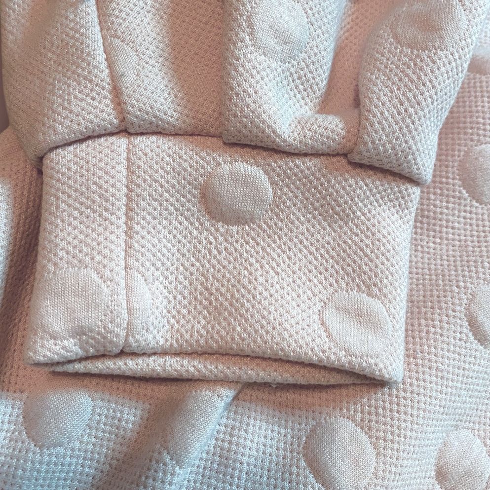 Anthropologie Lili's Closet Anthropologie Baby Pink Polka Dot Sweater XS Size XS / US 0-2 / IT 36-38 - 3 Thumbnail