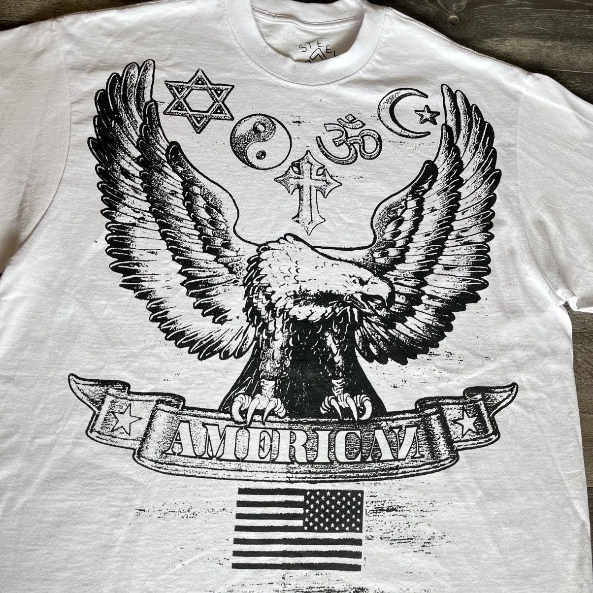 Asspizza Steele Toe Tim American Eagle Graphic Logo T Shirt Size US XL / EU 56 / 4 - 3 Thumbnail