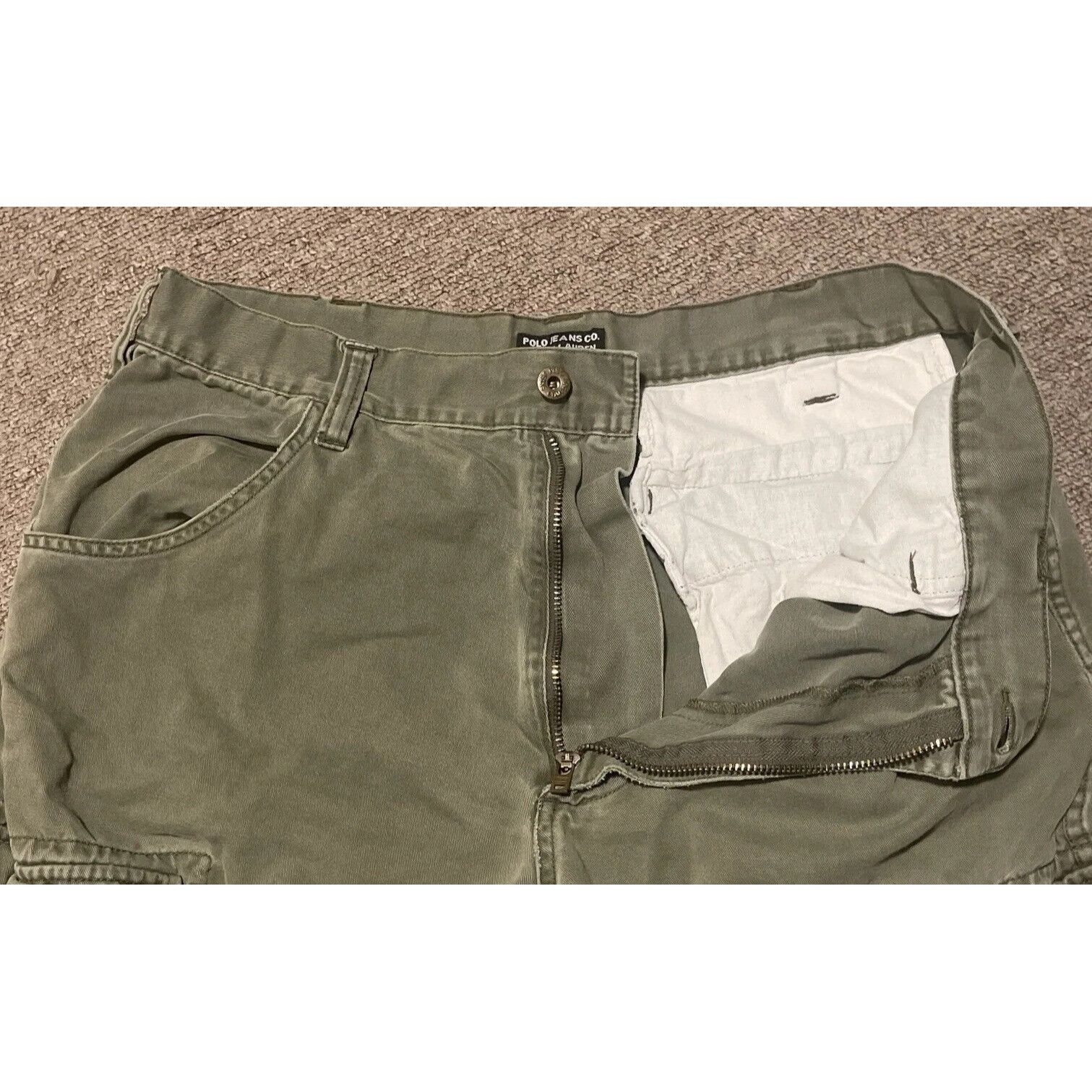 Polo Ralph Lauren Vintage 90s Mens Size 36 Polo Ralph Lauren Olive Green Utili Size US 36 / EU 52 - 6 Thumbnail