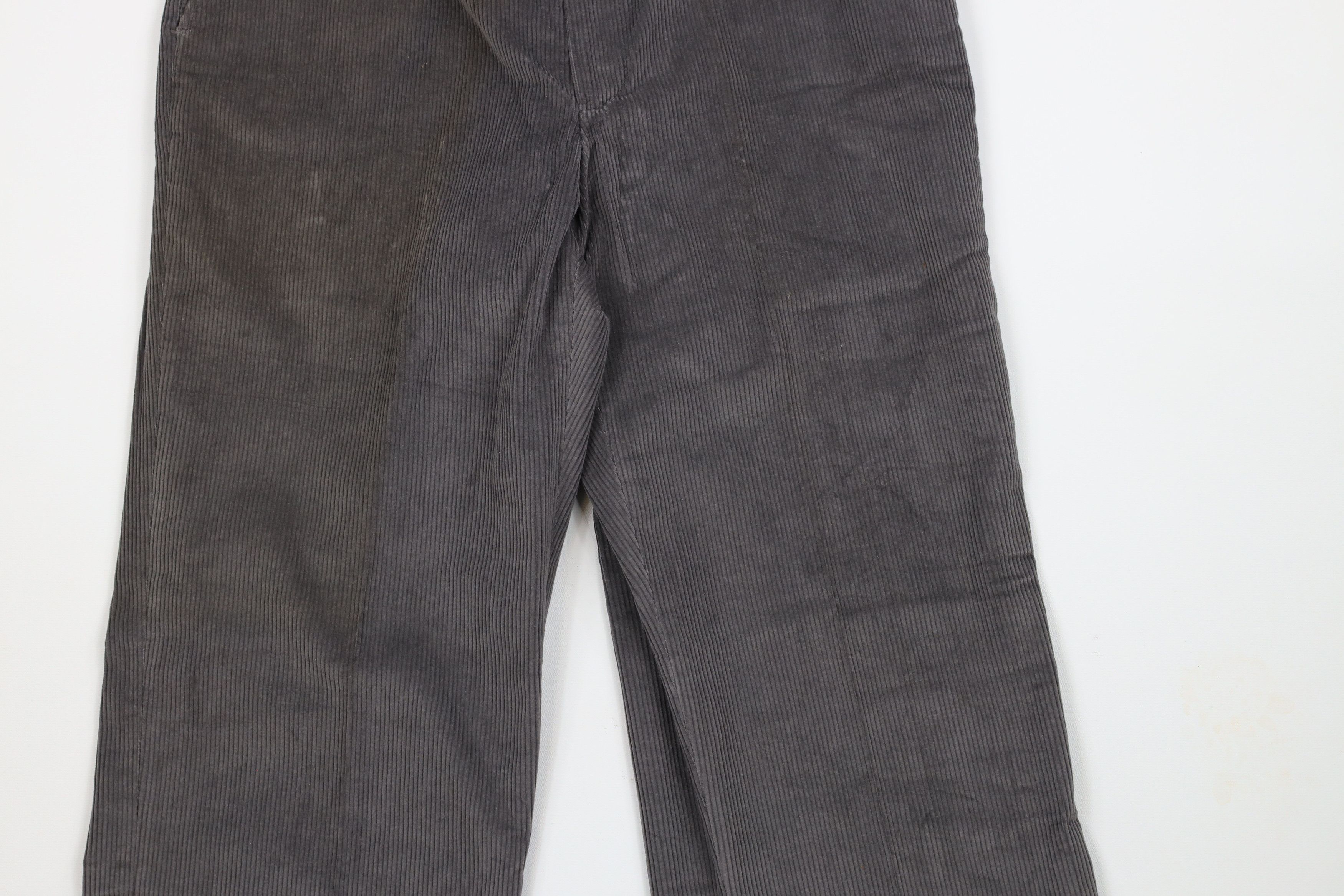 Vintage Deadstock Vintage 90s Streetwear Corduroy Chino Pants Gray Size US 30 / EU 46 - 3 Thumbnail