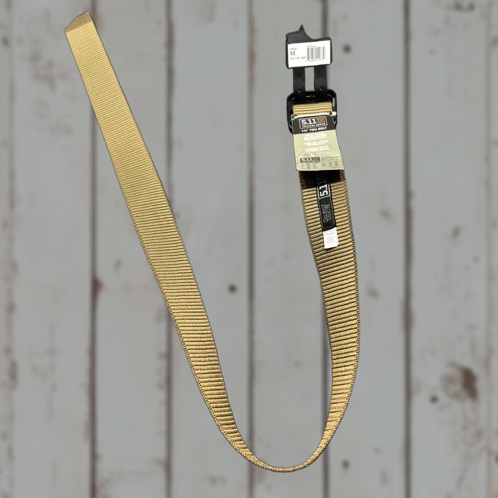 Vintage 5.11 Tactical Belt TDU 1 3/4" 1.75" Wide Khaki Beige Medium M 32-34 Men's Belt Size ONE SIZE - 1 Thumbnail
