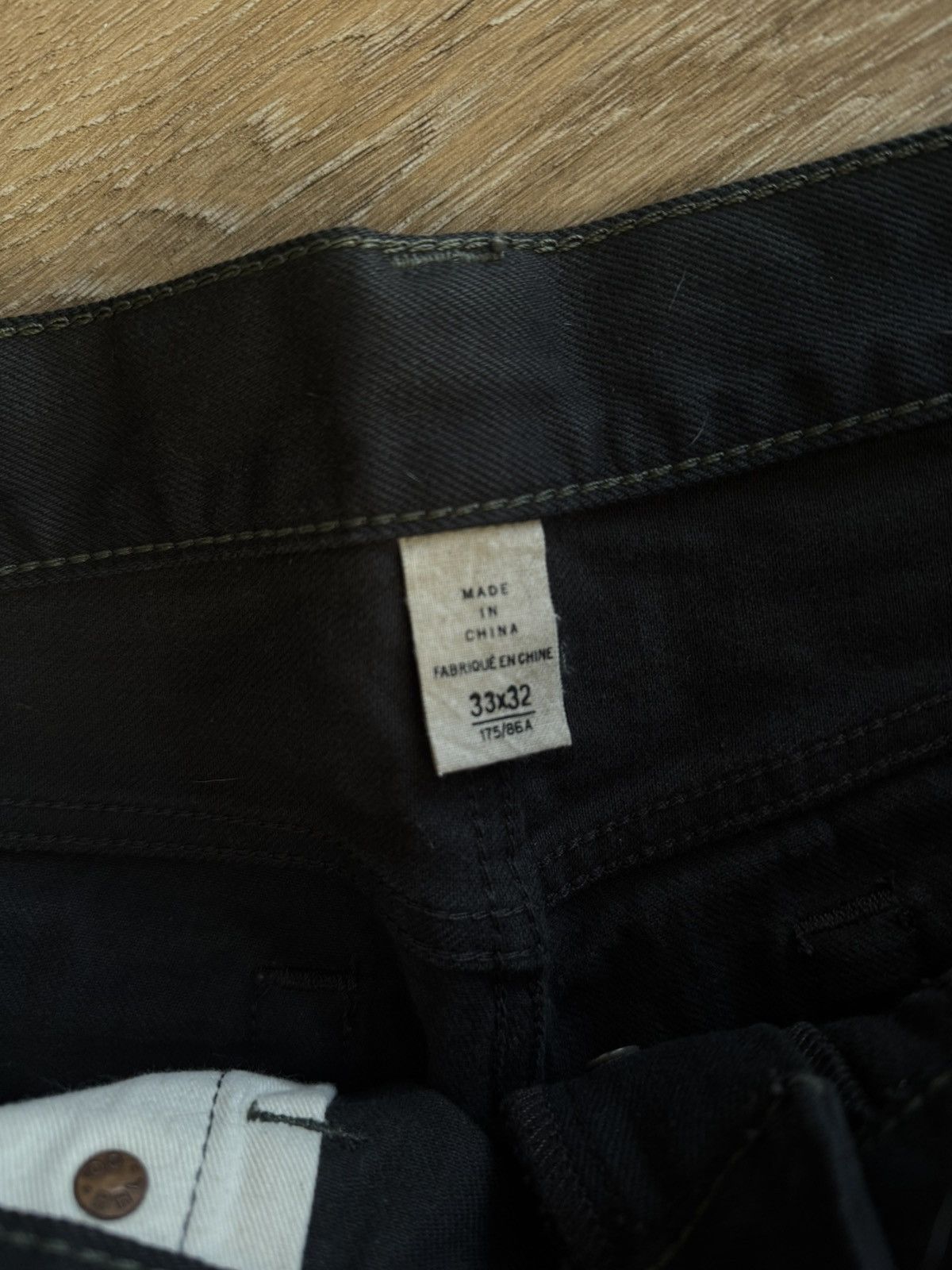 RRL Ralph Lauren DOUBLE RL / RRL Black Selvedge Slim Straight Denim Size US 33 - 6 Thumbnail