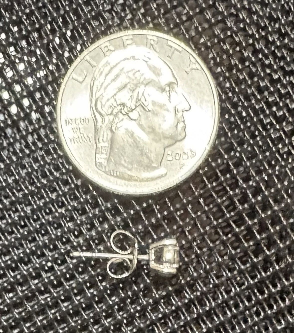 Other Single Stud Earring Sterling Silver Ideal Cut Moissanite Size ONE SIZE - 2 Thumbnail